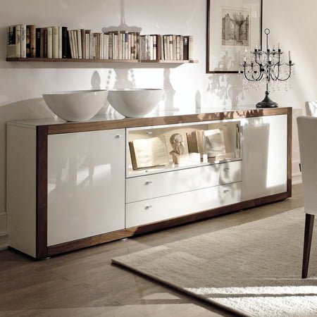 комод со стеклом gabriella-001 sideboard